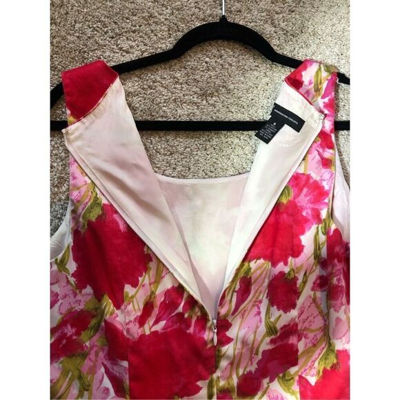 INC International Concepts Women’s Pink Floral Design Elegant Tank Dress Size 8 - Picture 3 of 6
